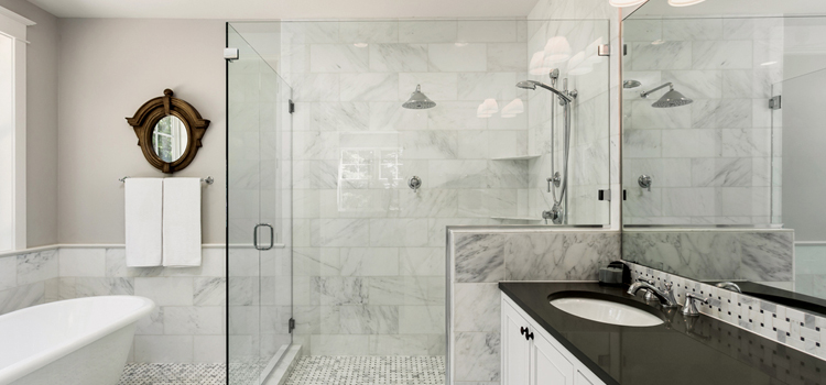 bathroom shower door installation in Dinuba